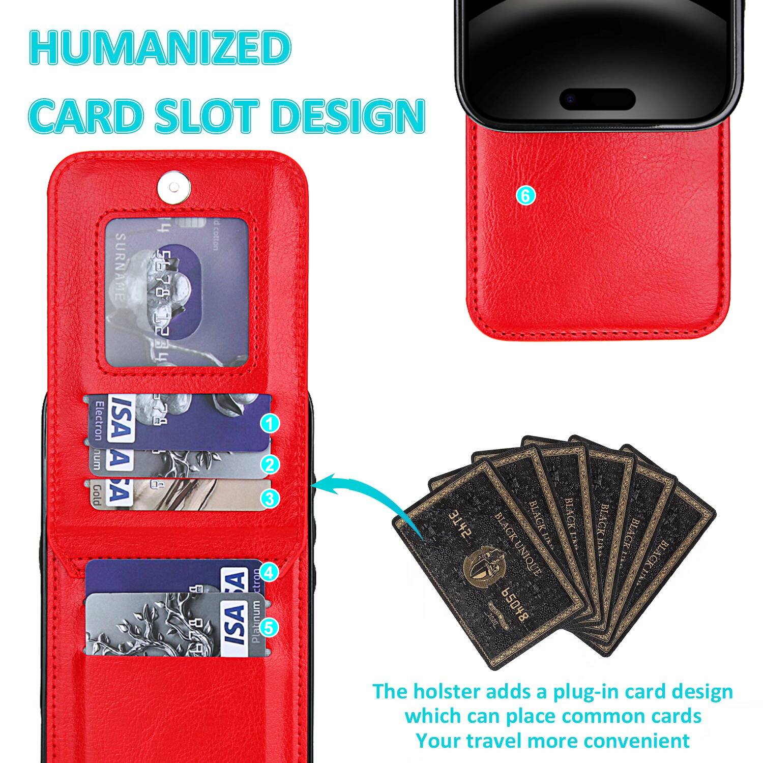 HUMANIZED CARD SLOT DESIGN

SURNAME Electron ISA num A Gold A h 5678 1 4 2 02 Ct FU 67B - cotton 1 2 3 4 A ctron ISA Platinum 5 6 3T#5

BLACK BLACK BLACKE BLACK BLAGK BLAGK UNIQUE UNIQUE Fka BLACK

65048

The holster adds a plug-in card design which can place common cards. Your travel more convenient
