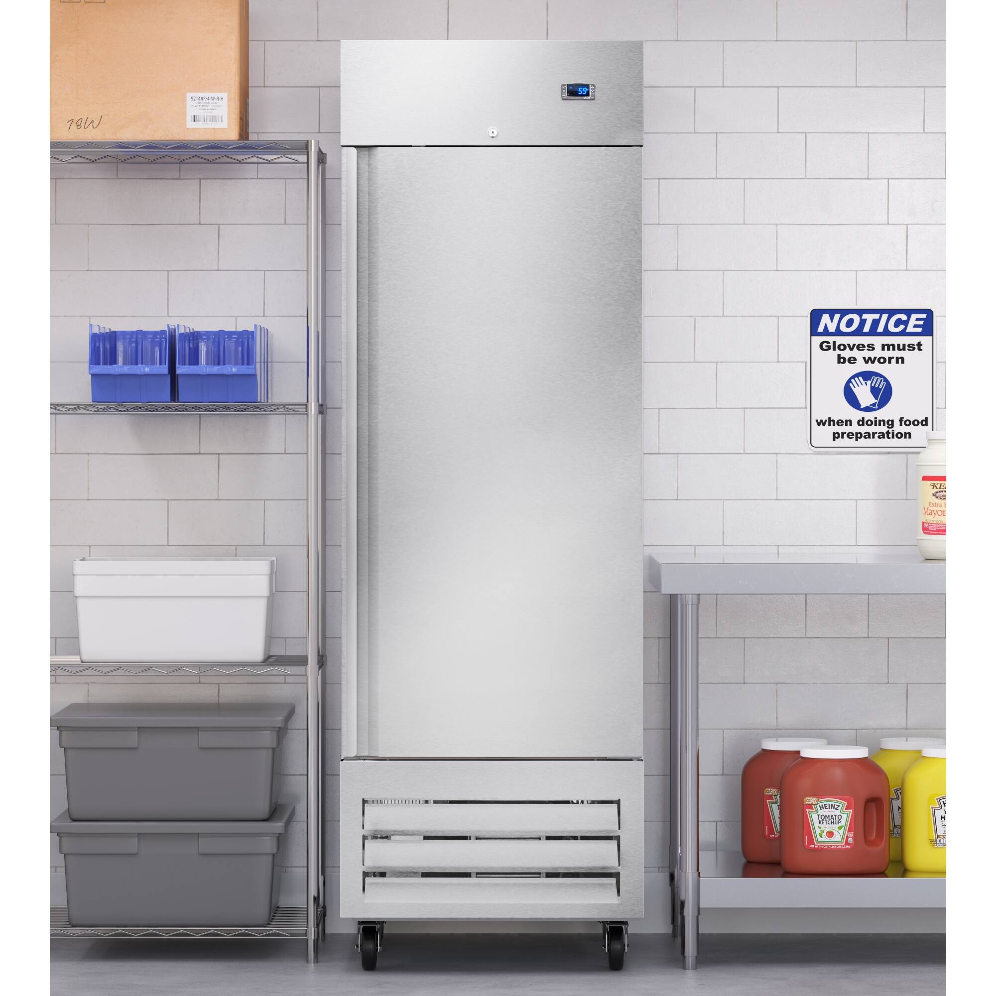 NOTICE Gloves must be worn when doing food preparation