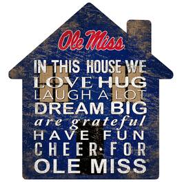 Fan Creations - Ole Miss Rebels 12'' Team House Sign - Multicolor