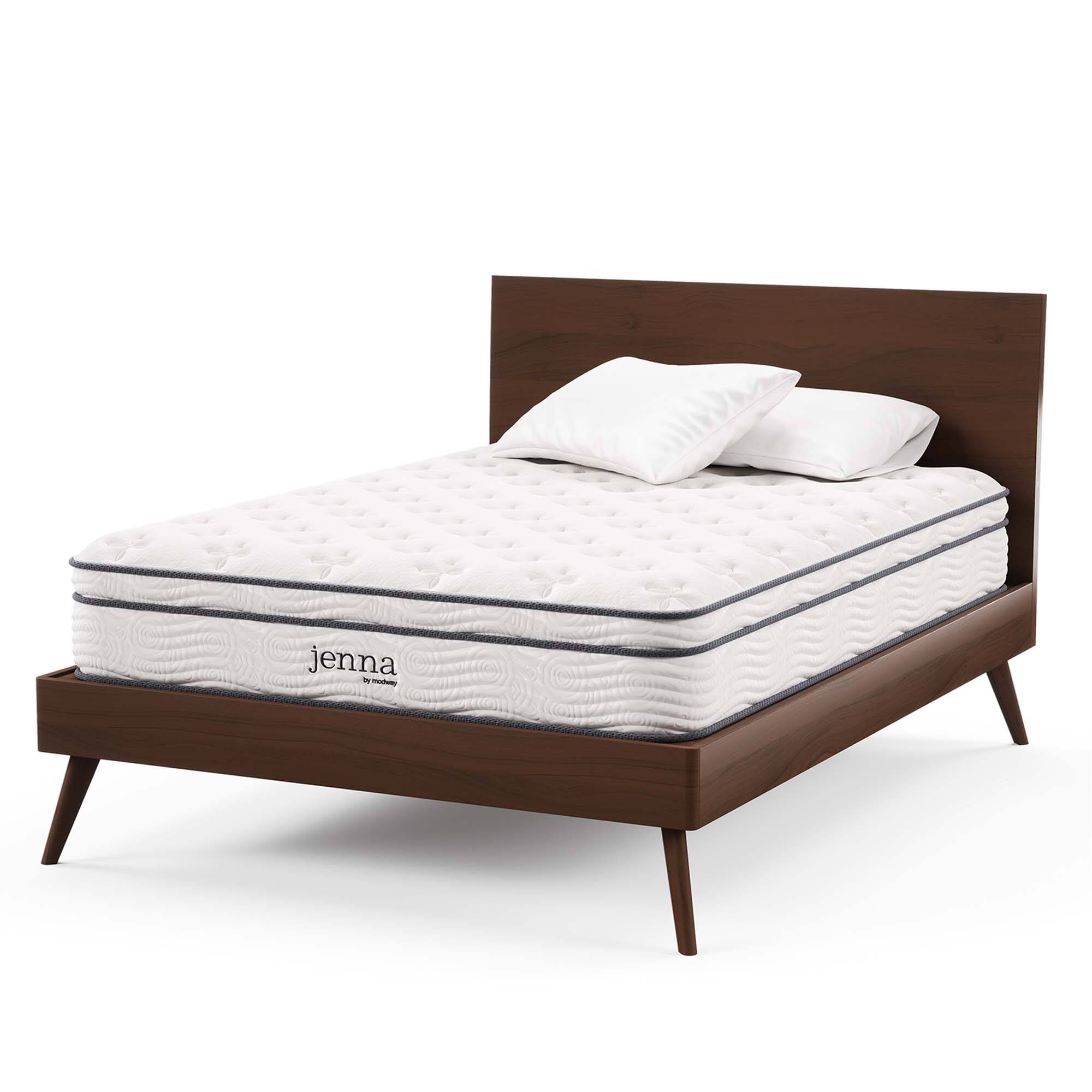 Alt View 8. Modway - Jenna 10" Innerspring and Foam Full Mattress by Modway - White.