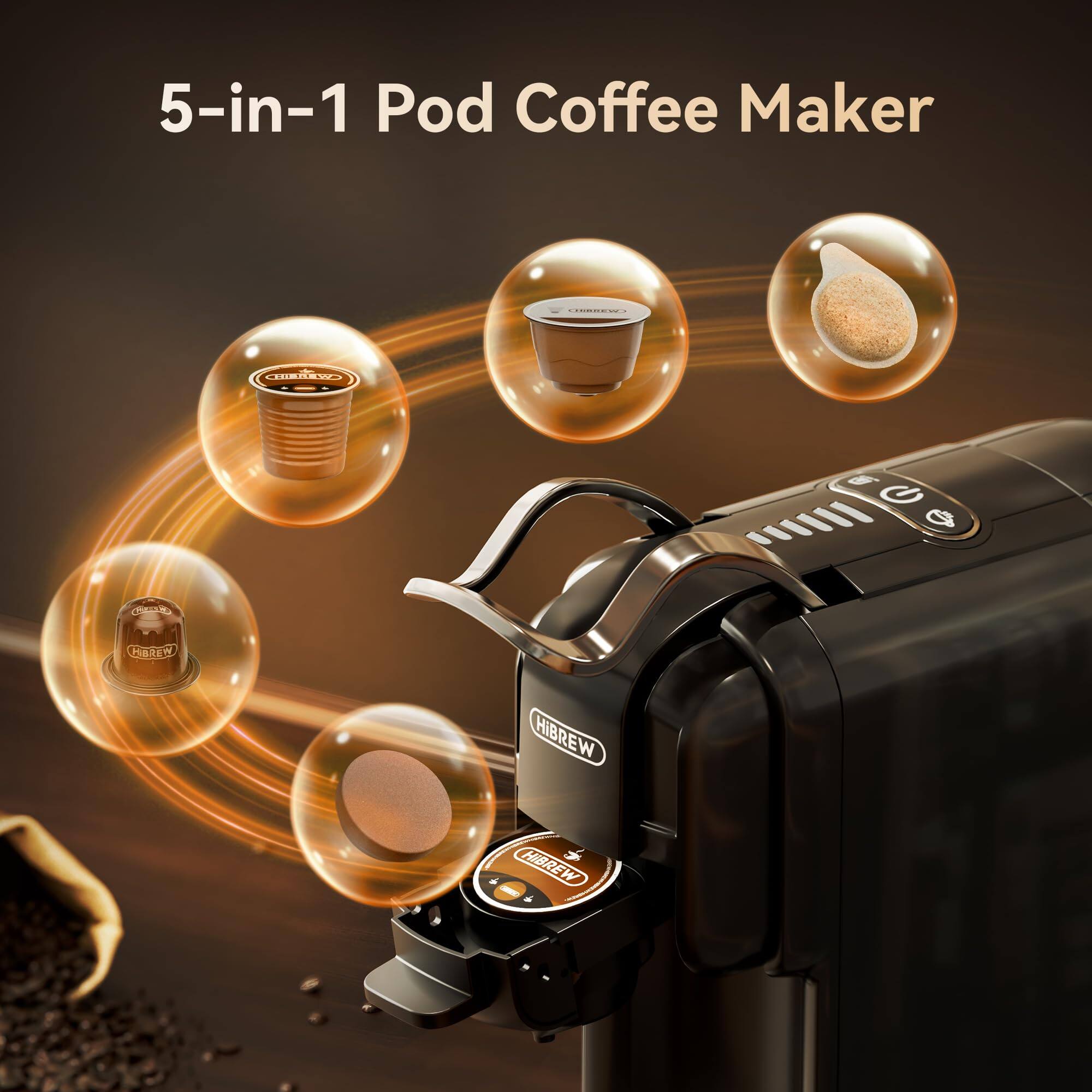 5-in-1 Pod Coffee Maker