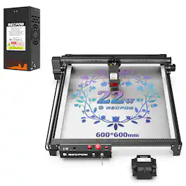 Mecpow - X5 Laser Engraver & B40W Laser Module Combo Set, High-Speed Cutting & Precision Engraving for Wood Metal Acrylic