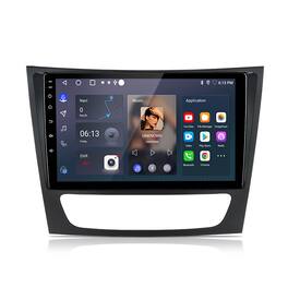 Junsun - 9 Inch 2+64GB Android 14 carplay Car Stereo Radio GPS Navi FM For W211 2002-2007 WIFI RDS DSP SWC Bluetooth Bose system - Black