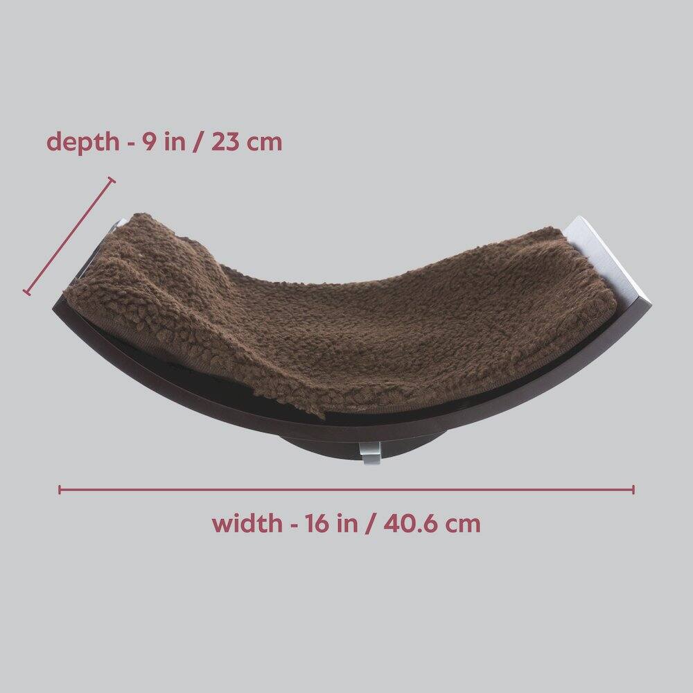 depth - 9 in / 23 cm  
width - 16 in / 40.6 cm