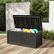 Angle. Yardgrace - 150 Gallon Waterproof Deck Box Lockable Patio Storage for Patio Furniture,Garden - Black.