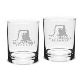 Jardine - Morgan State Bears 14oz. 2-Piece Classic Double Old-Fashioned Glass Set - Multicolor
