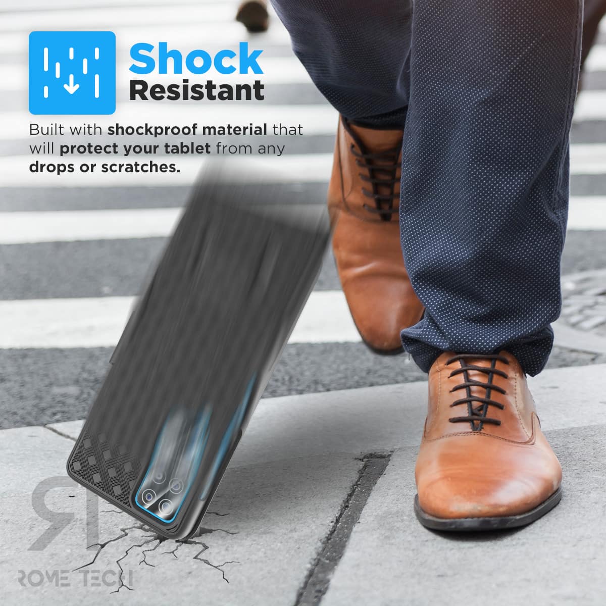 Shock Resistant

Built with shockproof material that will protect your tablet from any drops or scratches.