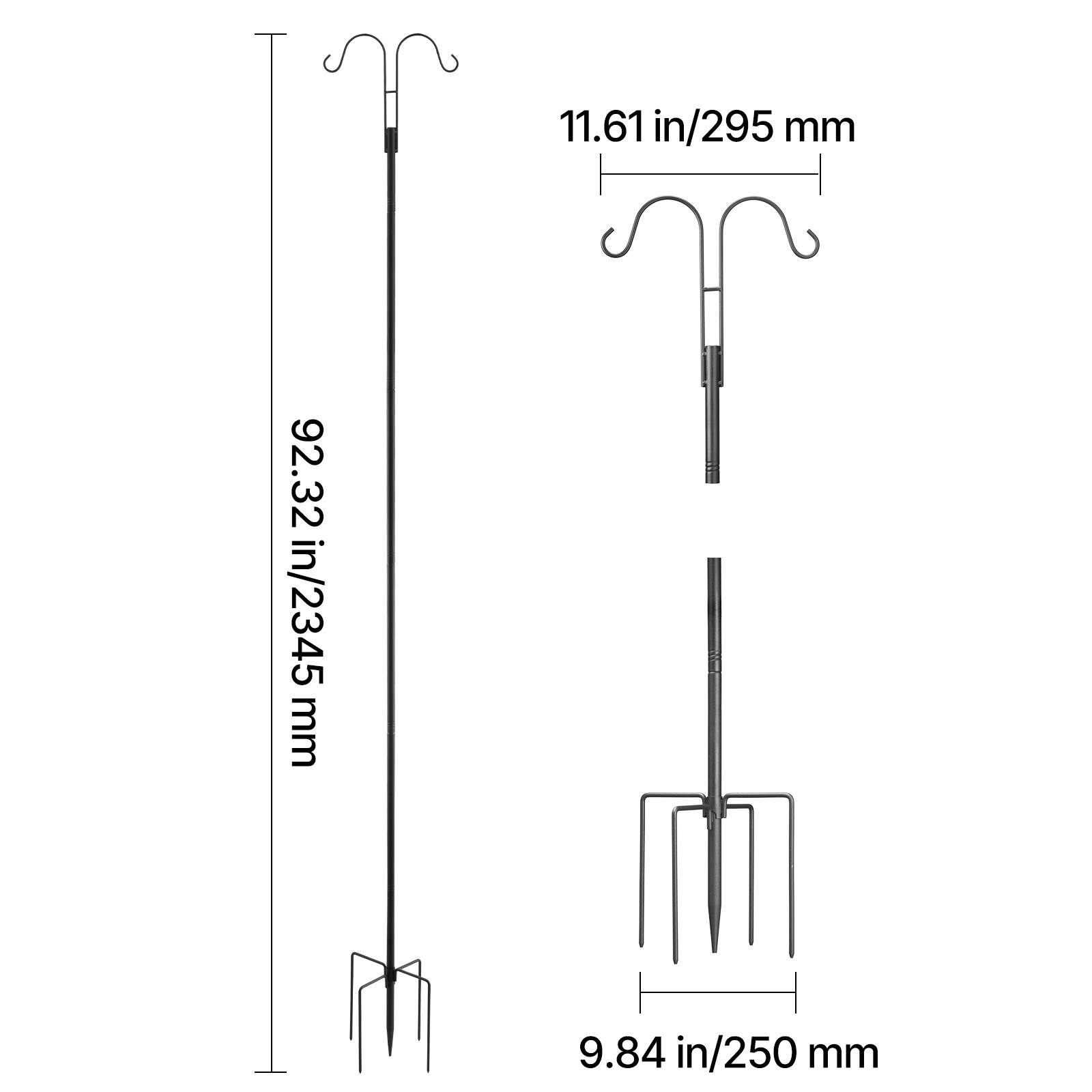 11.61 in/295 mm  
92.32 in/2345 mm  
9.84 in/250 mm