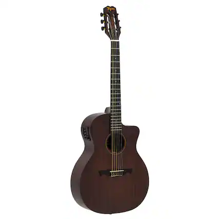 Front. Tagima - TAGIMA VEGAS GRAN RESERVA EQ-DKMOP Nylon Acoustic Guitar.