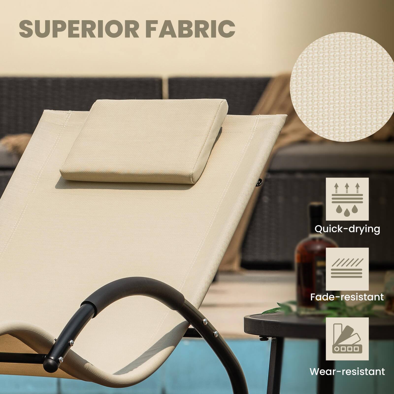 SUPERIOR FABRIC

Quick-drying  
Fade-resistant  
Wear-resistant