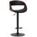 Front. Simpli Home - Archer Bentwood Adjustable Bar Stool - Black.