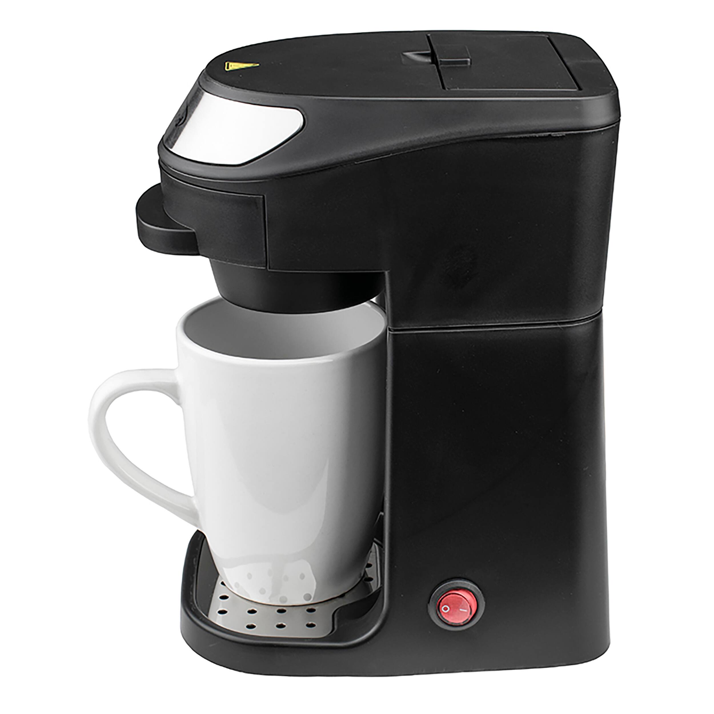 Alt View 3. Brentwood - Brentwood Single Serve Coffee Maker in Black with Mug - Black.