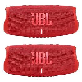 JBL - Charge 5 - Waterproof Portable Bluetooth Speaker - /(Pair) - Red