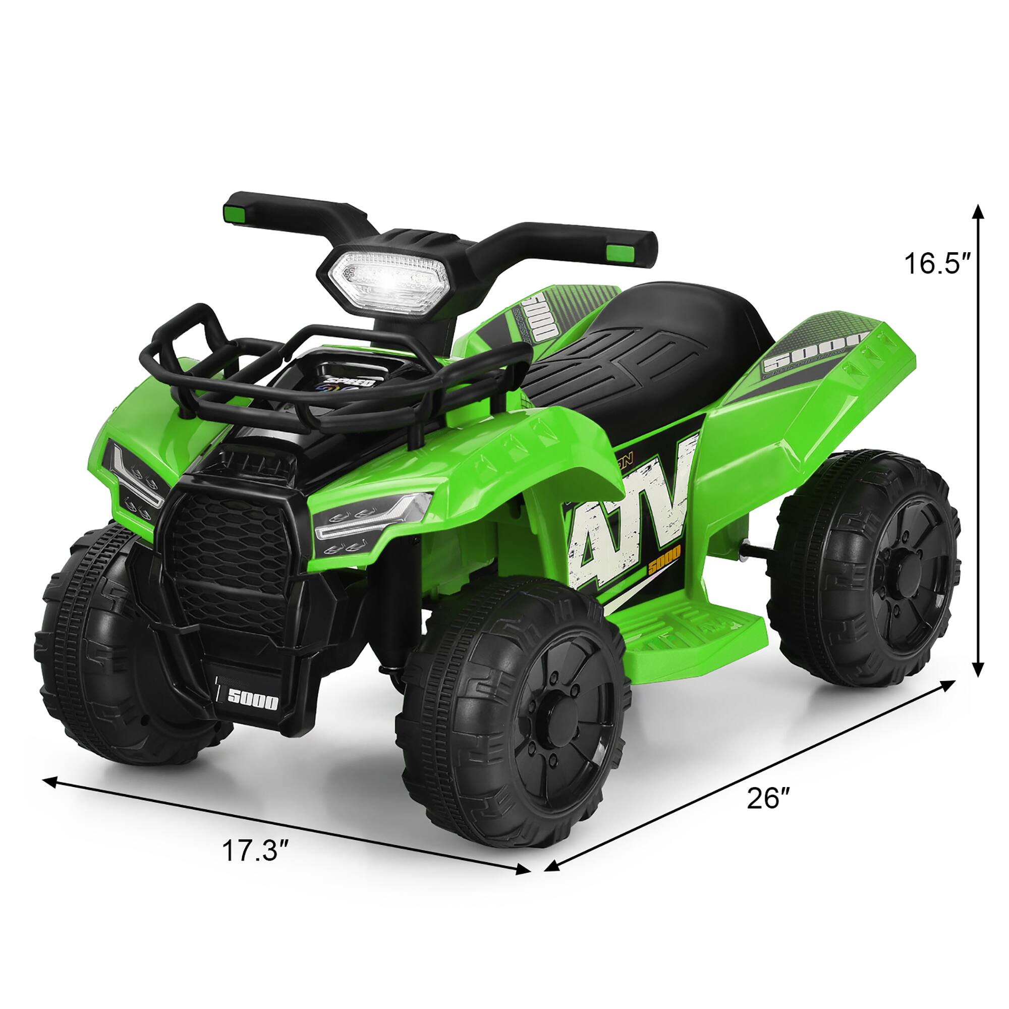 LOLS C8 500G  
16.5"  
5000  
A SODD  
10S ATV  
26"  
17.3"
