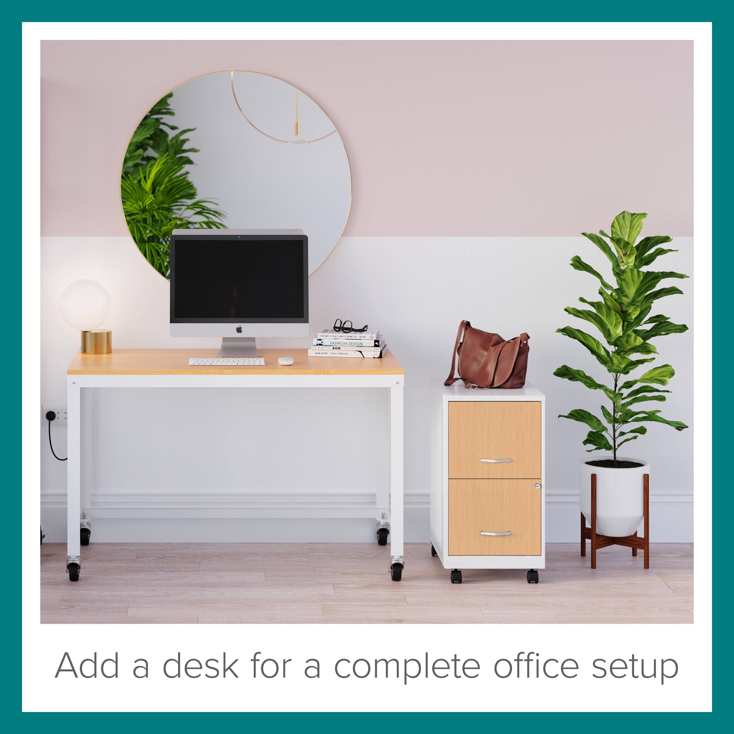 Add a desk for a complete office setup