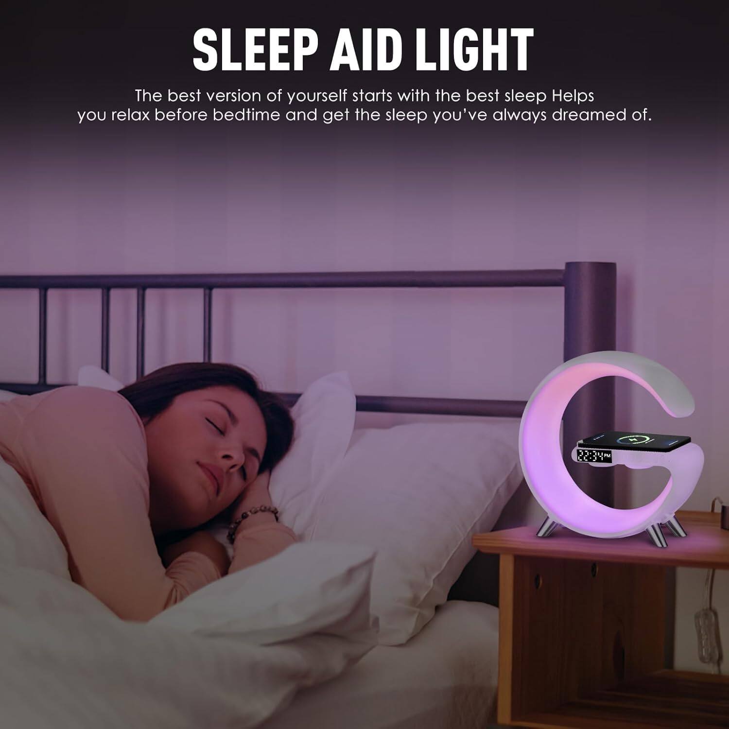 SLEEP AID LIGHT

The best version of yourself starts with the best sleep. Helps you relax before bedtime and get the sleep you've always dreamed of.