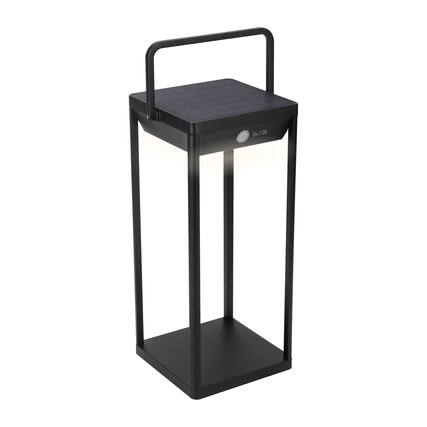 Front. Techko - Solar Premium Large Metal Lantern w/ USB Charging.