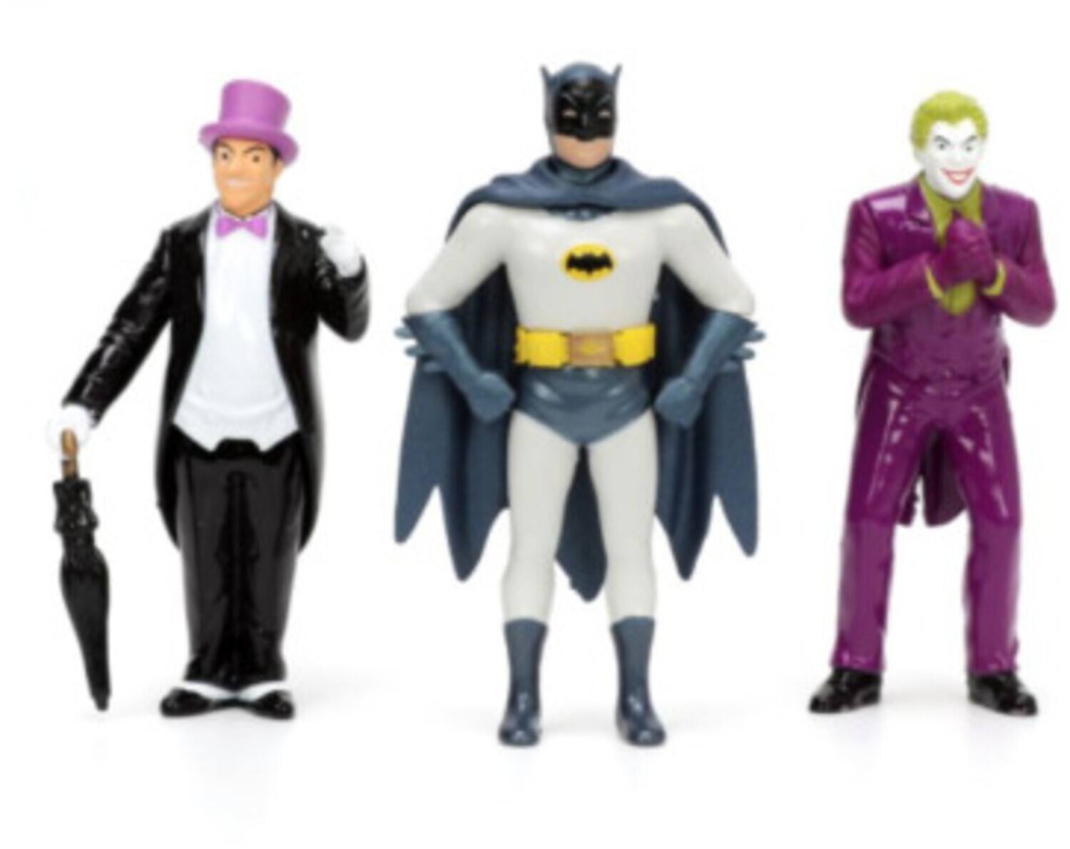 Alt View 1. Jada Toys - Jada Toys - 1:24 Batman - Hollywood Rides - Deluxe 1966 Batmobile with 3 Figures: Batman, Joker, Penguin  - COLLECTABLES - Multicolor.