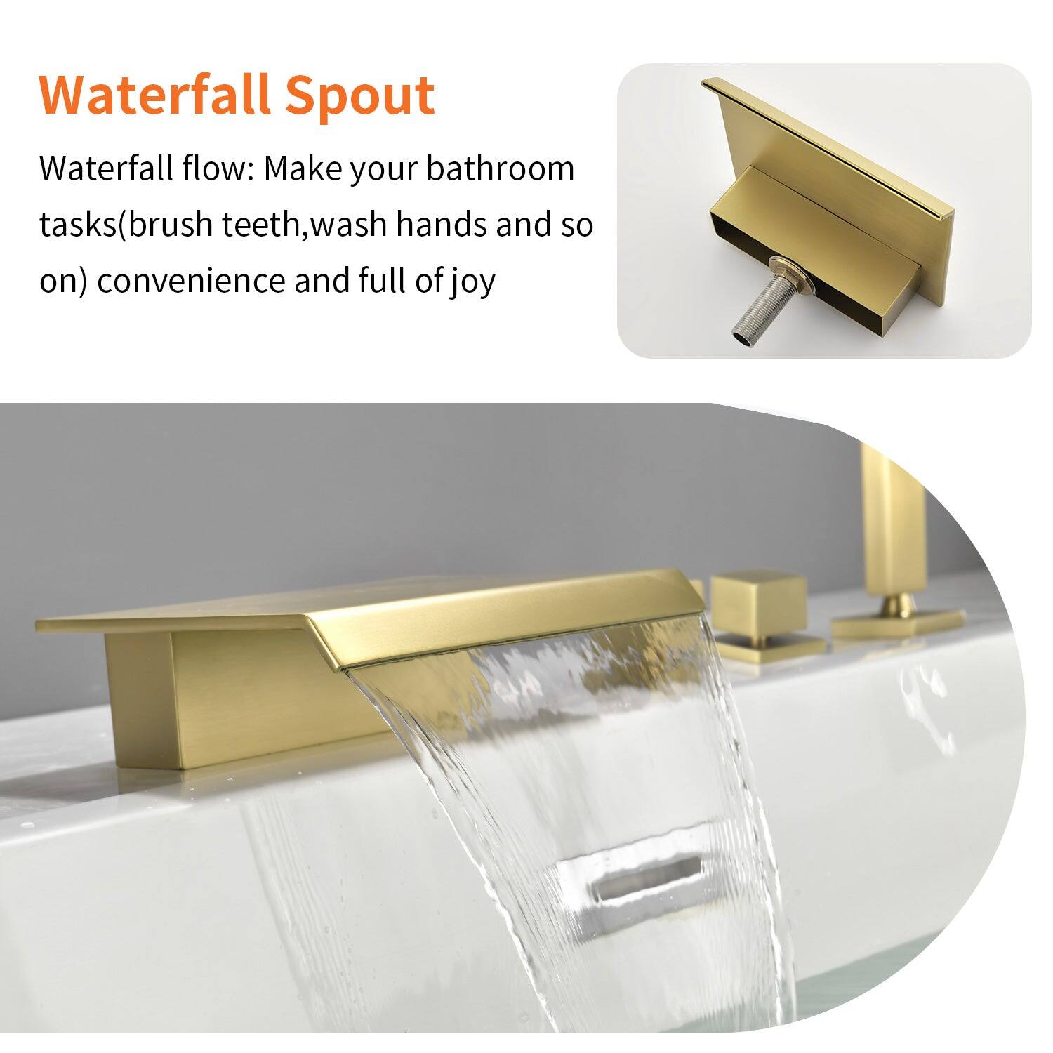 Waterfall Spout

Waterfall flow: Make your bathroom tasks (brush teeth, wash hands and so on) convenience and full of joy