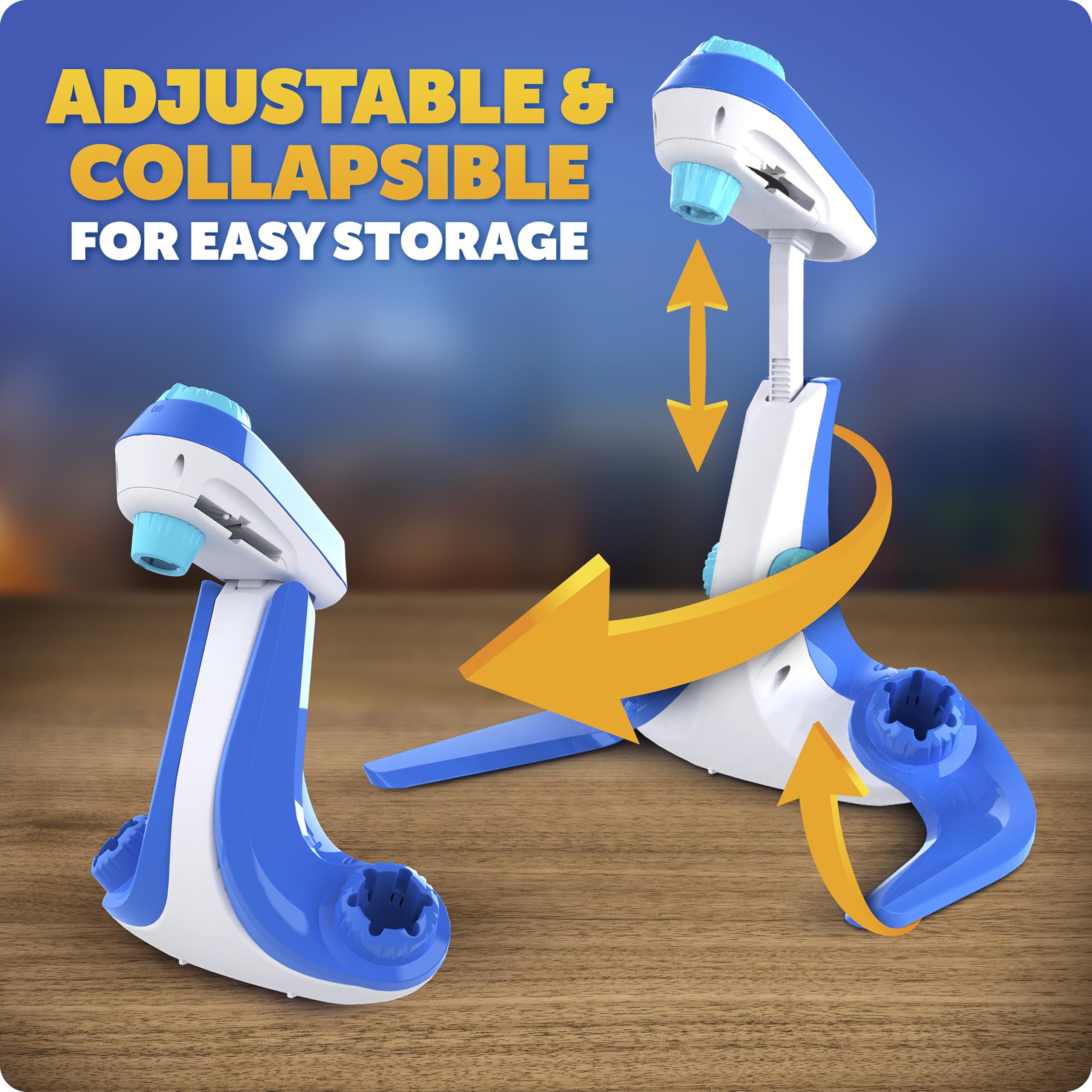ADJUSTABLE & COLLAPSIBLE FOR EASY STORAGE