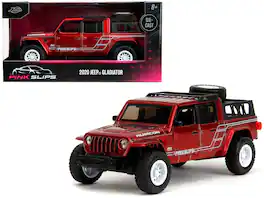 2020 Jeep Gladiator Pickup Truck Candy Red "Pink Slips" Series 1/32 Diecast Model Car by Jada