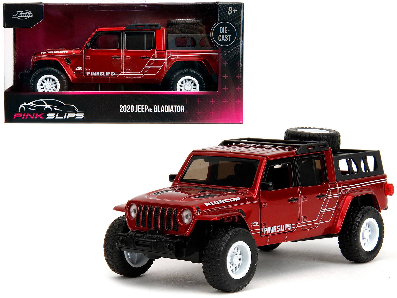 Jada ada 8+ DIE-CAST RUBICON Aonp PINKSLIPS + + + PINK SLIPS 2020 JEEP R GLADIATOR + + + RUBICON Jeep PINKSLIPS