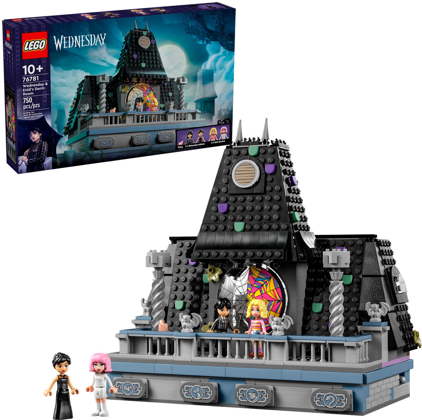 LEGO - Wednesday: Wednesday & Enid’s Dorm Room Building Set with Dolls 76781 - Front_Zoom