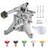 Alt View 5. VEVOR - Pressure Washer Pump, 7/8" Shaft Vertical, 3100 PSI, 2.5GPM, Replacement Power Washer Pumps Kit with 5 Nozzles - Silver.