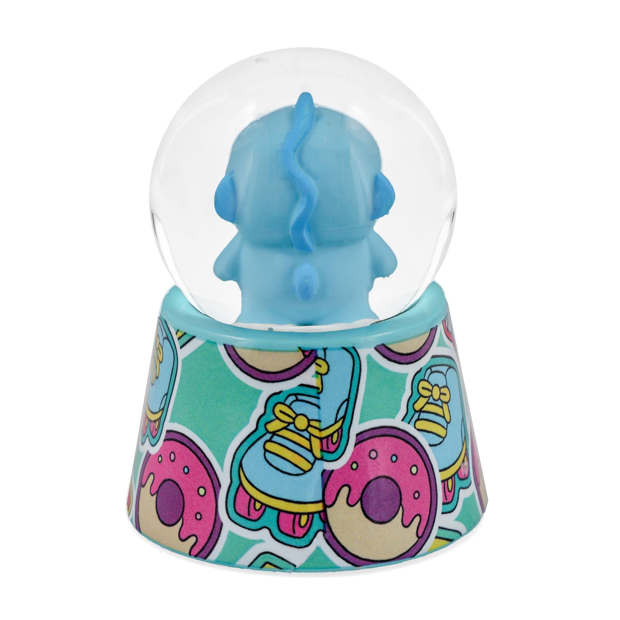 Alt View 2. Silver Buffalo - Sanrio Hangyodon 2.5-Inch Mini Snow Globe - Blue.