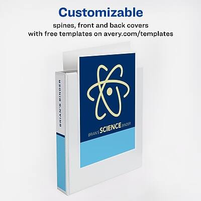 Customizable spines, front and back covers with free templates on avery.com/templates

BRIAN'S SCIENCE BINDER