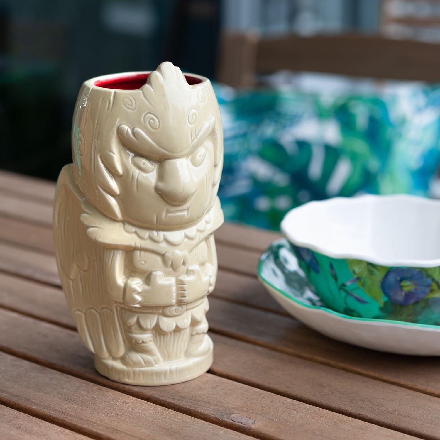 Alt View 4. ThinkGeek - Geeki Tikis Rick & Morty Bird Person | Ceramic Tiki Style Mug | Holds 24 Ounces - Beige.