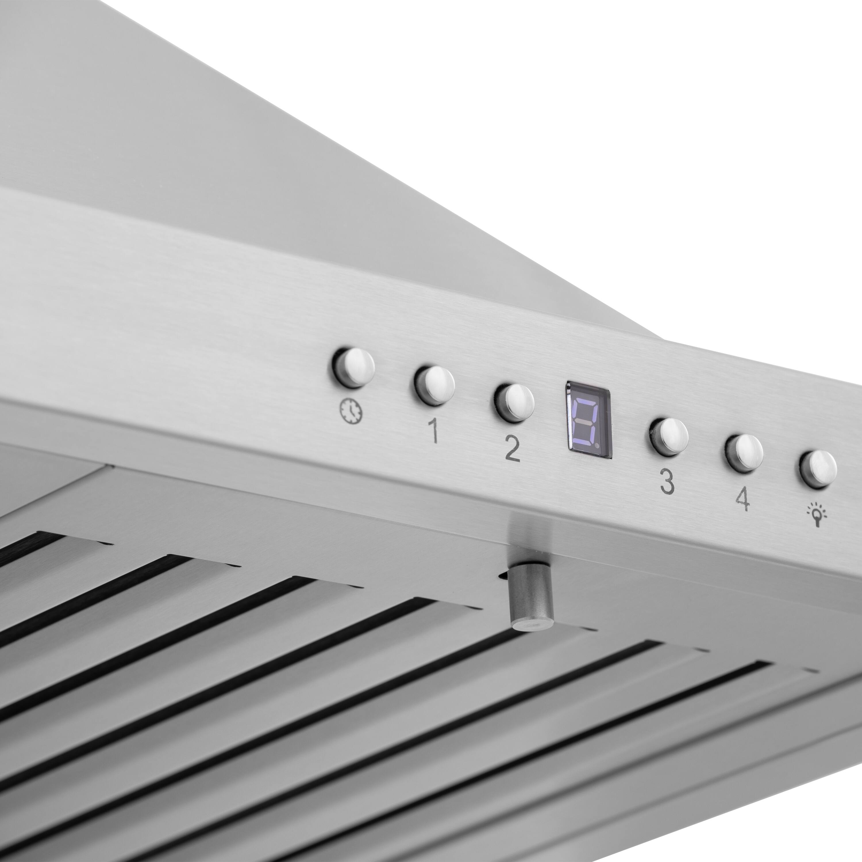 Alt View 5. ZLINE - 36 in. Convertible Vent Wall Mount Range Hood in Stainless Steel (KB-36) - Brushed Stainless Steel.