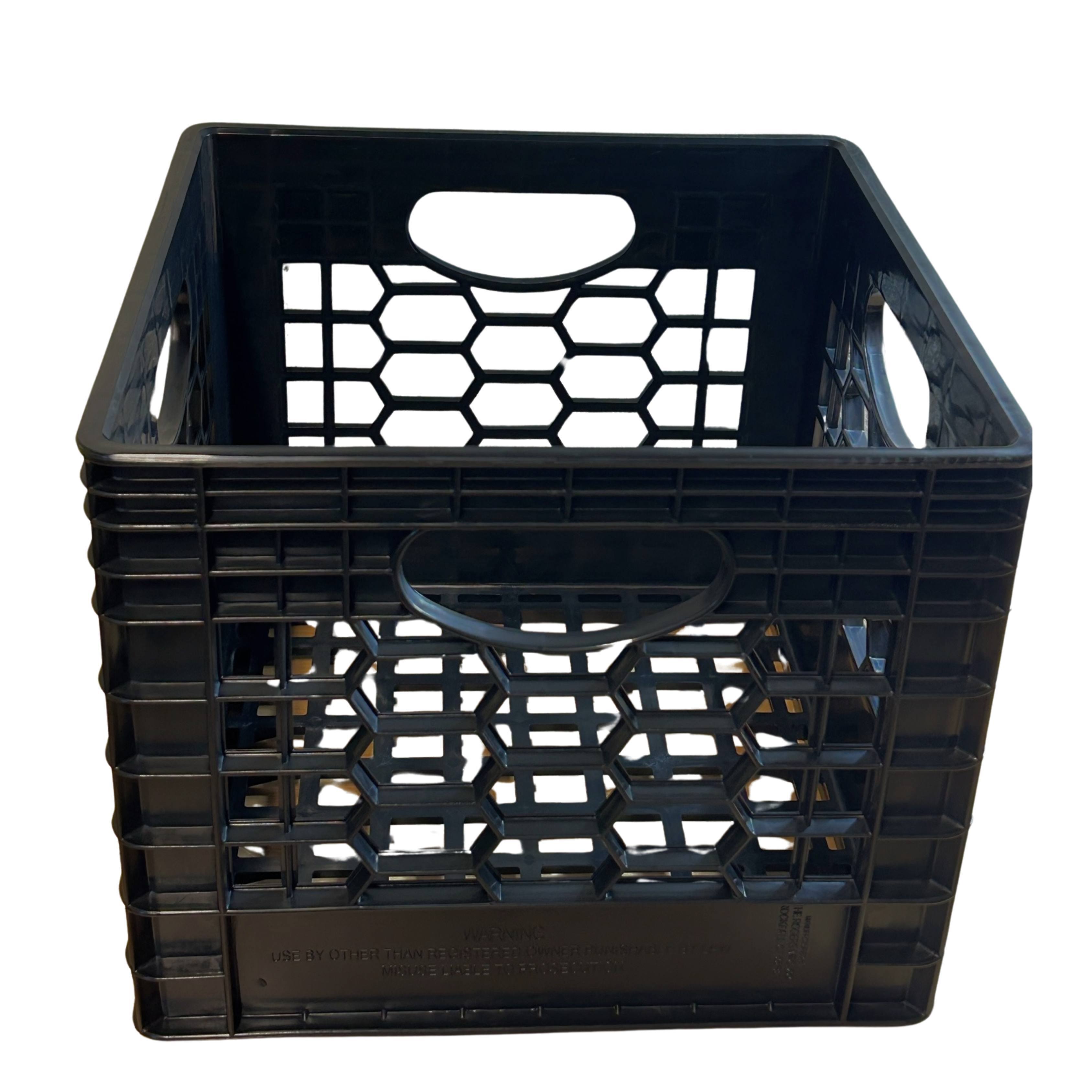 "CrateMate - Heavy-Duty Black Milk Crates for Storage & Organization - USA Made, 13"" x 13"" x 11"" 16 Qt" price history on PriceWatchPro