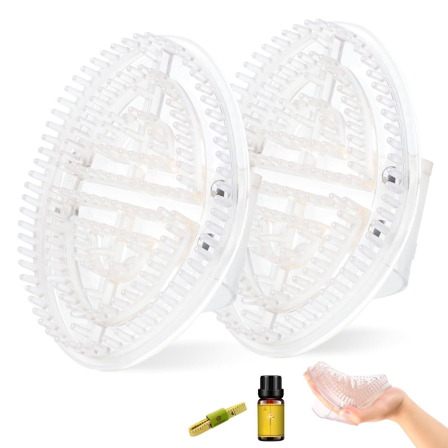 Front. Vulpecula Spade - 2Pcs Meridian Massage Brush, Handheld Massage Brush for Belly, Beauty Professional Full Body Relaxation Massager Brushs.