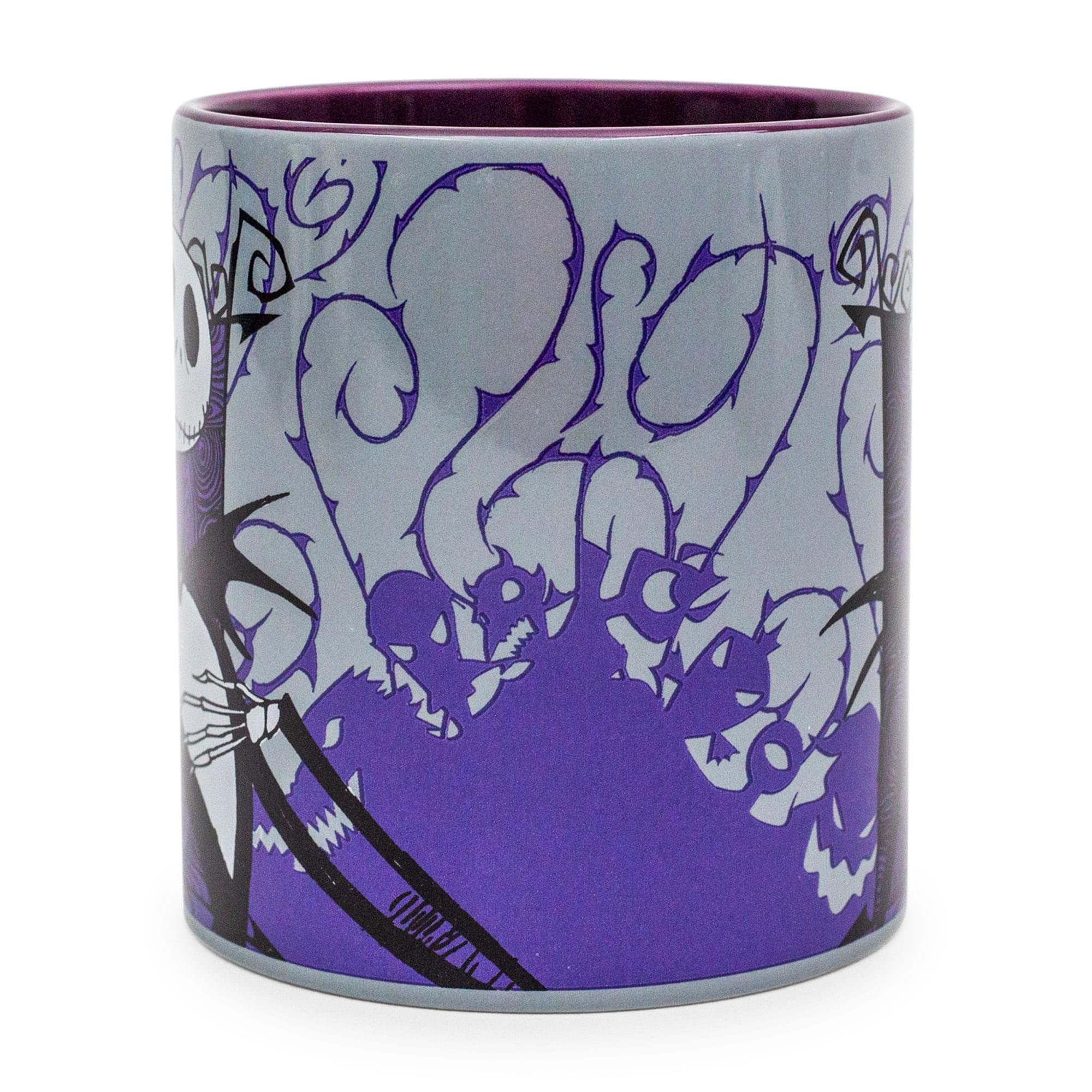 Alt View 1. Disney - Disney The Nightmare Before Christmas Jack Skellington Purple Ceramic Mug - Gray.