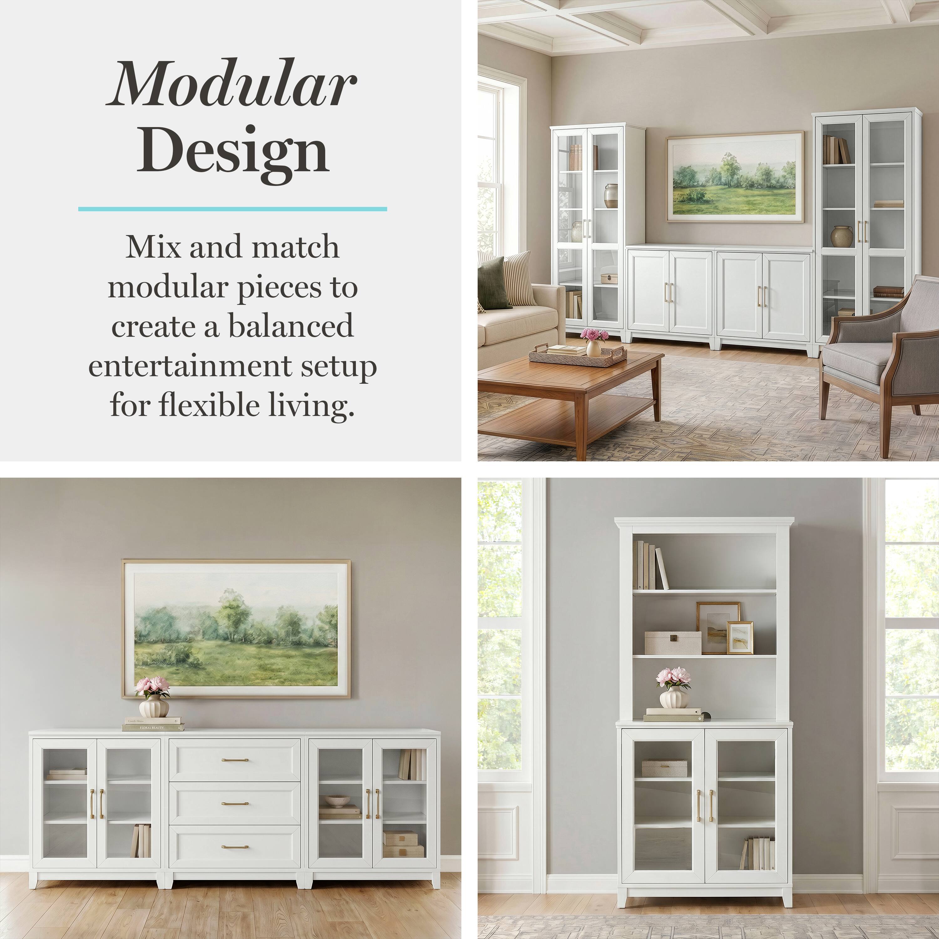 Modular Design

Mix and match modular pieces to create a balanced entertainment setup for flexible living.