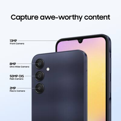 Samsung Galaxy A25 5G 128GB (Unlocked) Blue Black SM-A256UZKDXAA Samsung Galaxy A25 5G 128GB (Unlocked) Blue Black SM-A256UZKDXAA