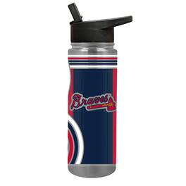 Great American Products - Atlanta Braves 24oz. Cool Vibes Jr. Thirst Hydration Water Bottle - Multicolor