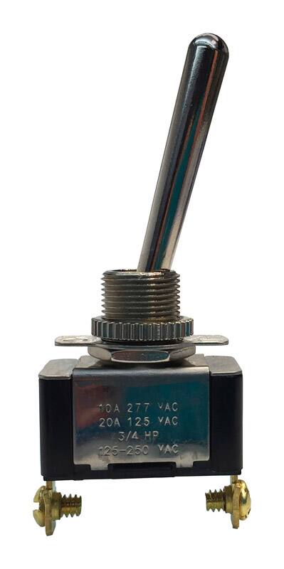 10A 277 VAC  
20A 125 VAC  
3/4 HP  
125-250 VAC