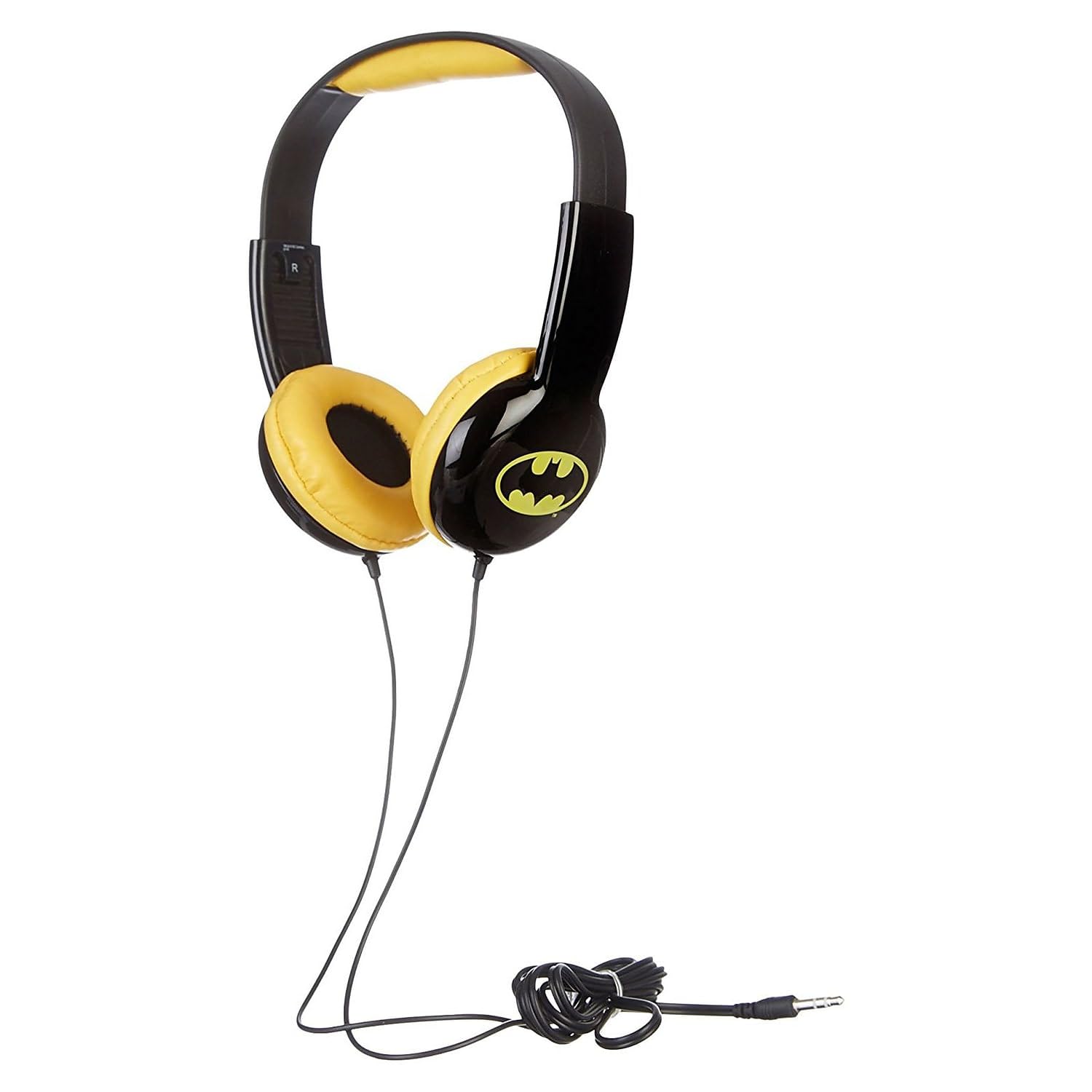 Sakar Batman Kids Over Ear Headphones, Safe Volume Limiter, Wired 3.5mm ...