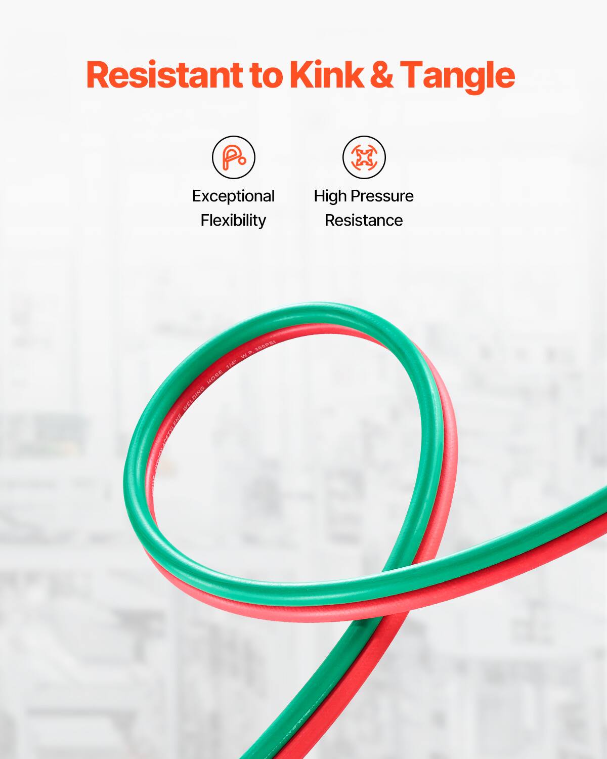 Resistant to Kink & Tangle  
Exceptional Flexibility  
High Pressure Resistance