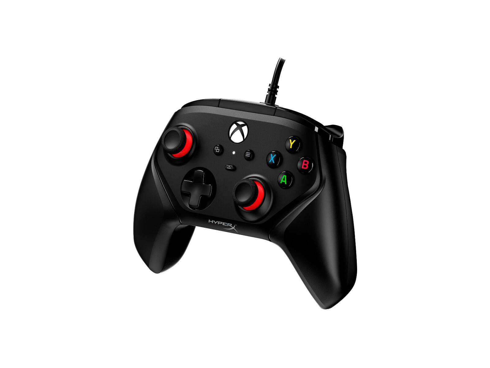 Left. HP - hyperx clutch gladiate - wired gaming controller - xbox - Black.