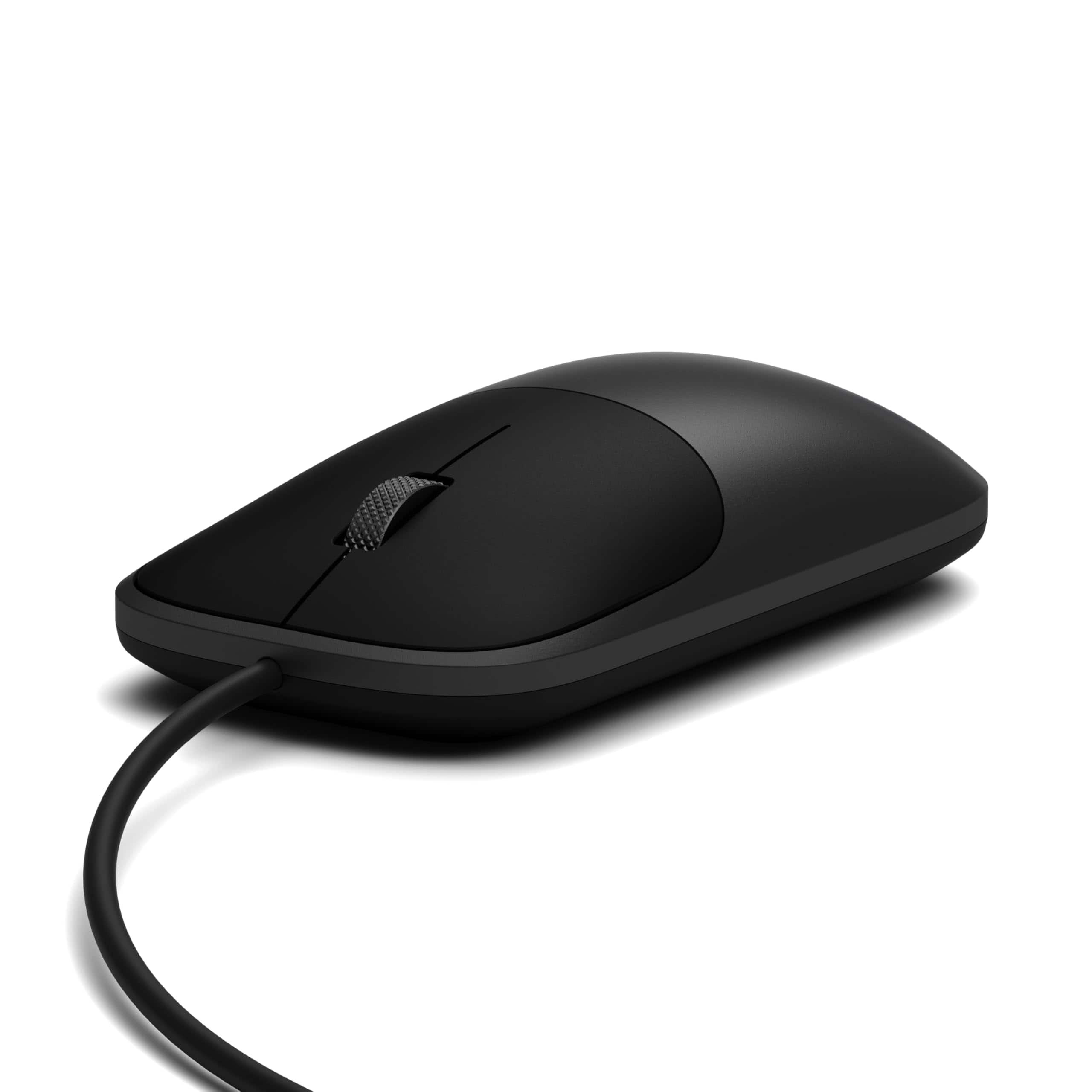 Satechi - Slim LX Wired Mouse - Aluminum, Silent Click, USB-C, Optical Tracking, for Mac & PC - Wired - Space Black