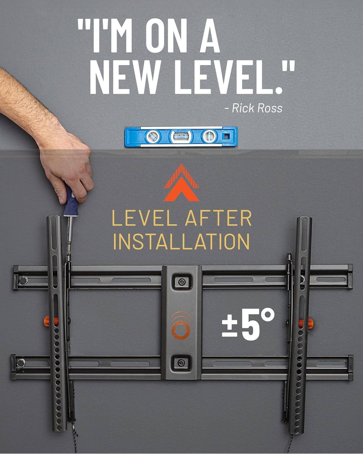 "I'm on a new level." - Rick Ross

Level after installation ±5°