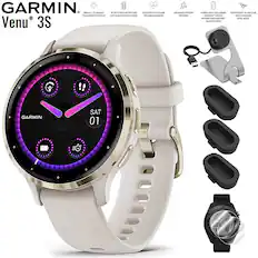 GARMIN Venu 3S
- BRIGHT 1.2" AMOLED TOUCHSCREEN DISPLAY
- UP TO 10 DAYS OF BATTERY LIFE IN SMARTWATCH MODE
- DETAILED HEALTH AND WELLNESS INSIGHTS
- ADVANCED FITNESS FEATURES
- WORKS WITH THE GARMIN LIGHTHOUSE AND ANDROID® SMARTPHONES
- LIGHTWEIGHT 41 MM CASE WITH STAINLESS STEEL BEZEL
SAT 01