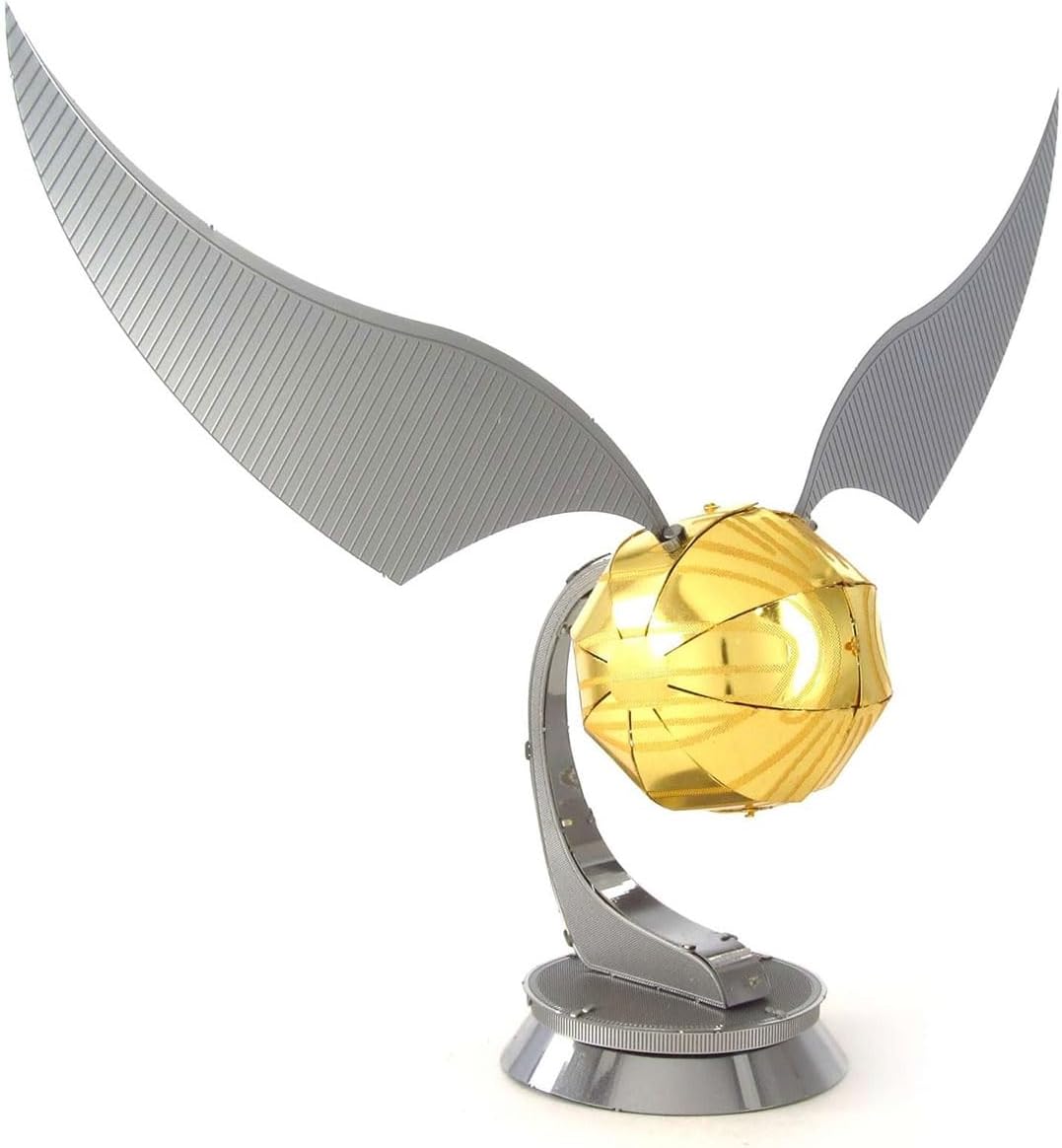 Alt View 1. Metal Earth - Metal Earth Harry Potter Golden Snitch 3D Metal Model Kit Fascinations - Silver.
