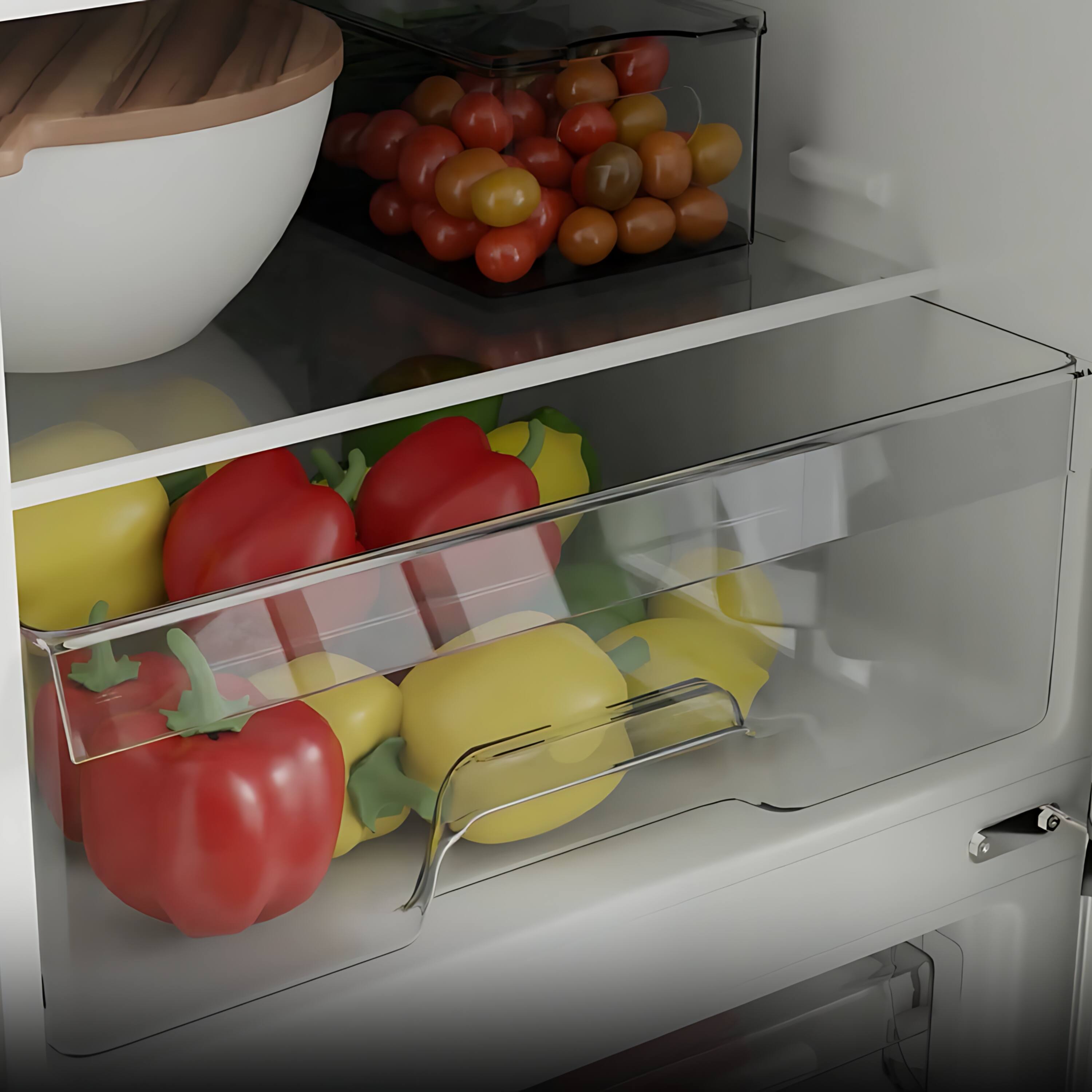 Alt View 1. Conserv - Conserv 11 cu ft. 24 inch Wide Bottom Freezer Refrigerator Counter Depth Fridge Wine Rack Stainless 110V - Stainless.