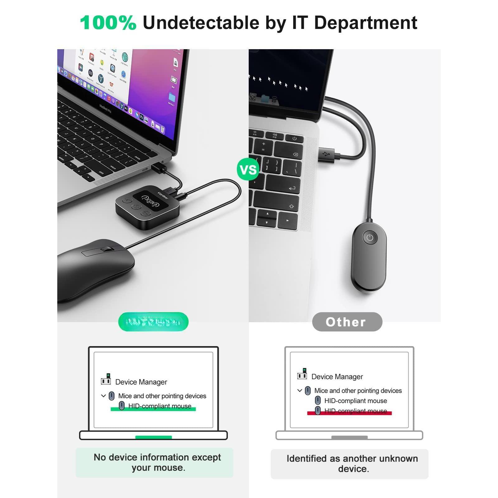 100% Undetectable by IT Department

vs

Other

Device Manager
Mice and other pointing devices
HID-compliant mouse

No device information except your mouse.

Device Manager
Mice and other pointing devices
HID-compliant mouse

Identified as another unknown device.
