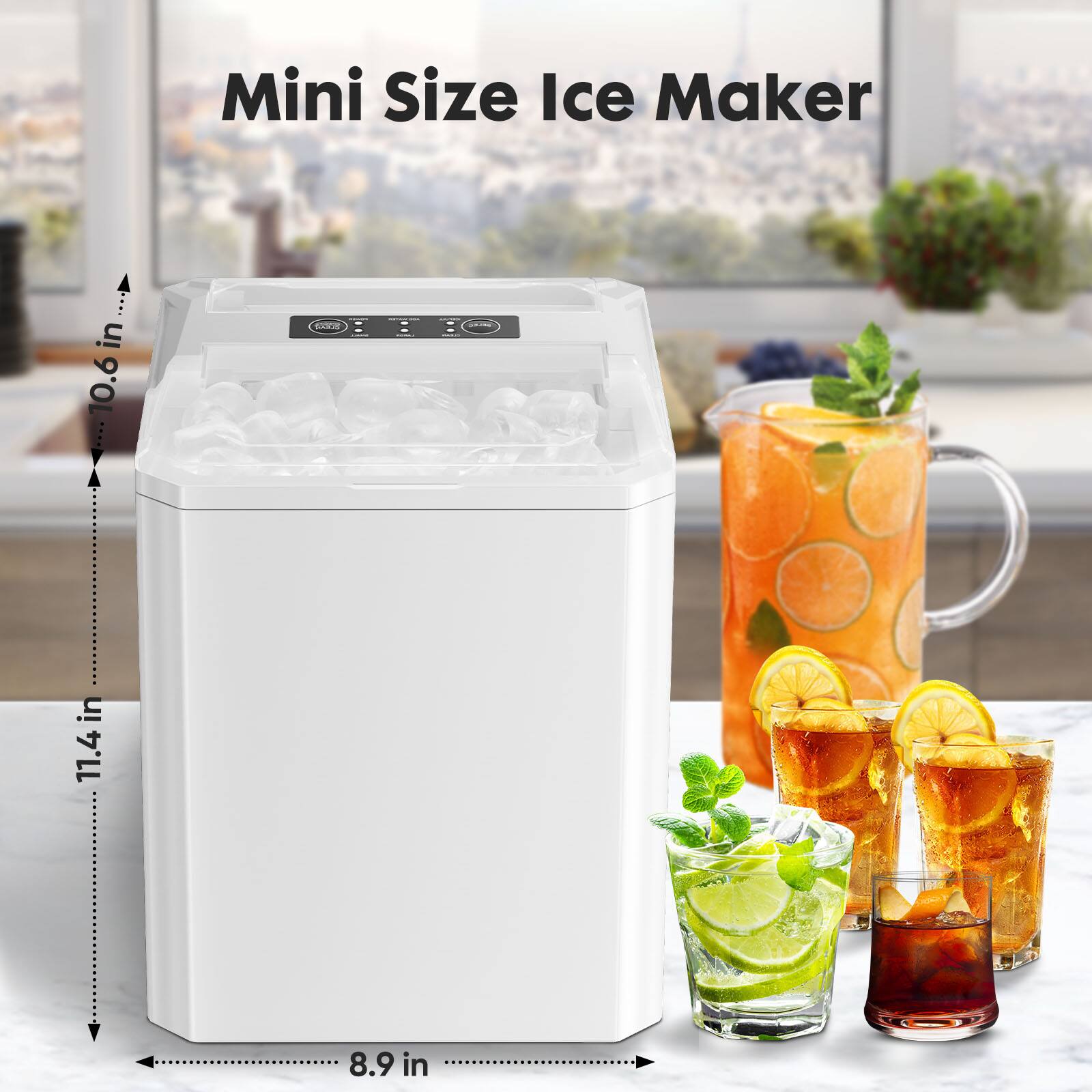 Mini Size Ice Maker

10.6 in  
11.4 in  
8.9 in