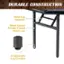 Durable construction with metal leg supports, 30mm square powder-coated metal legs, and 4 adjustable leg levelers.